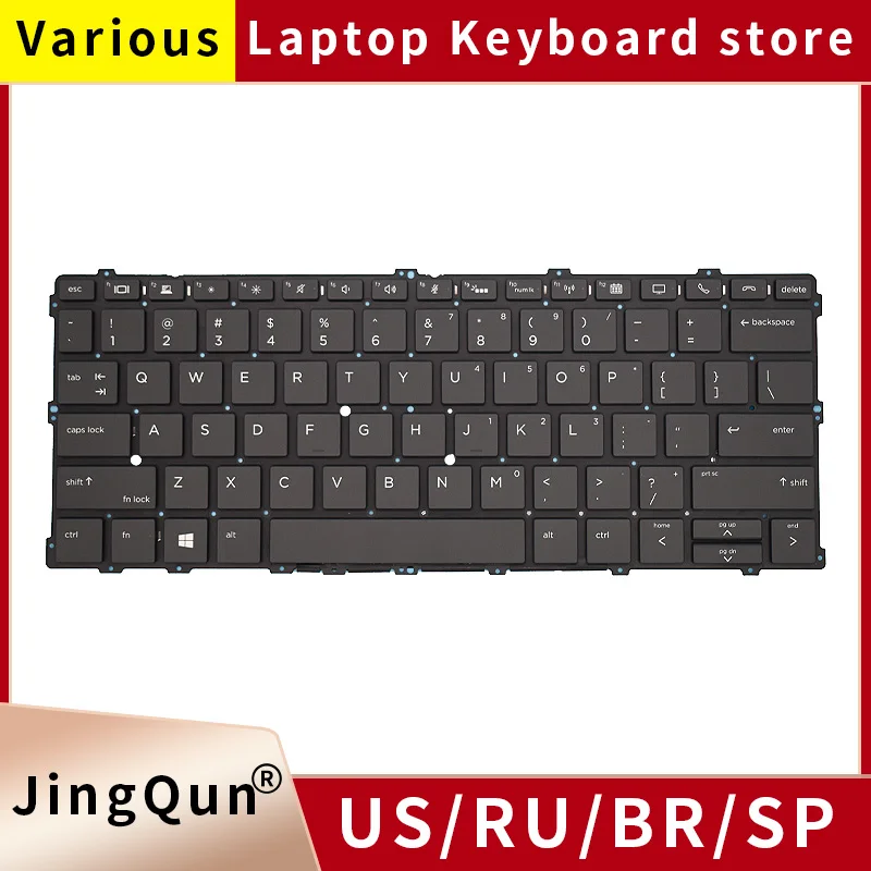 

New US Russian Laptop Backlit Keyboard For HP EliteBook x360 1030 G2 1030 G3 1030 G4 HSN-104C-Q10C-Q20 Notebook PC Replacement