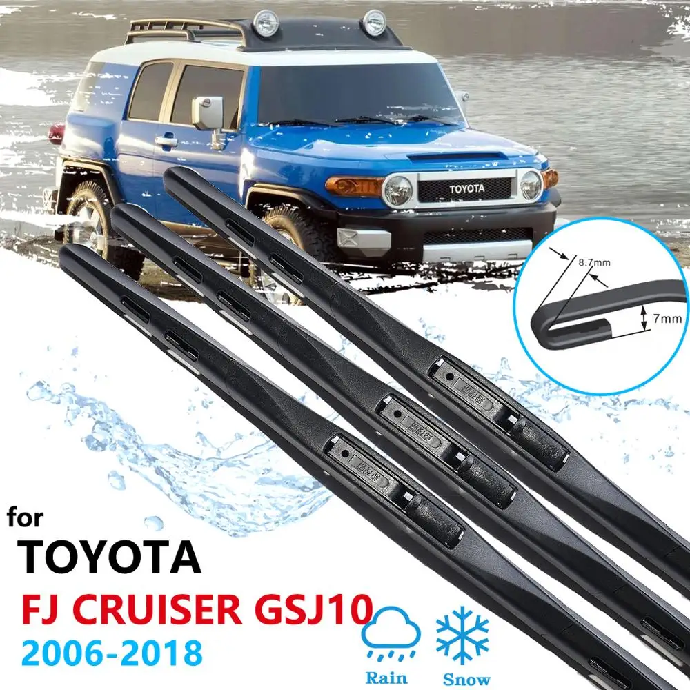 

Car Wiper Blade for Toyota FJ Cruiser 2006~2018 GSJ10 Windscreen Windshield Wipers Car Accessories 2007 2010 2012 2015 2016 2017