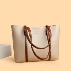 Large Capacity Shopping Bag for Daily Commuting Hand Bags Luxury Shoulder Bags High Quality Pu Leather Hnadbags Caual Tote Sac