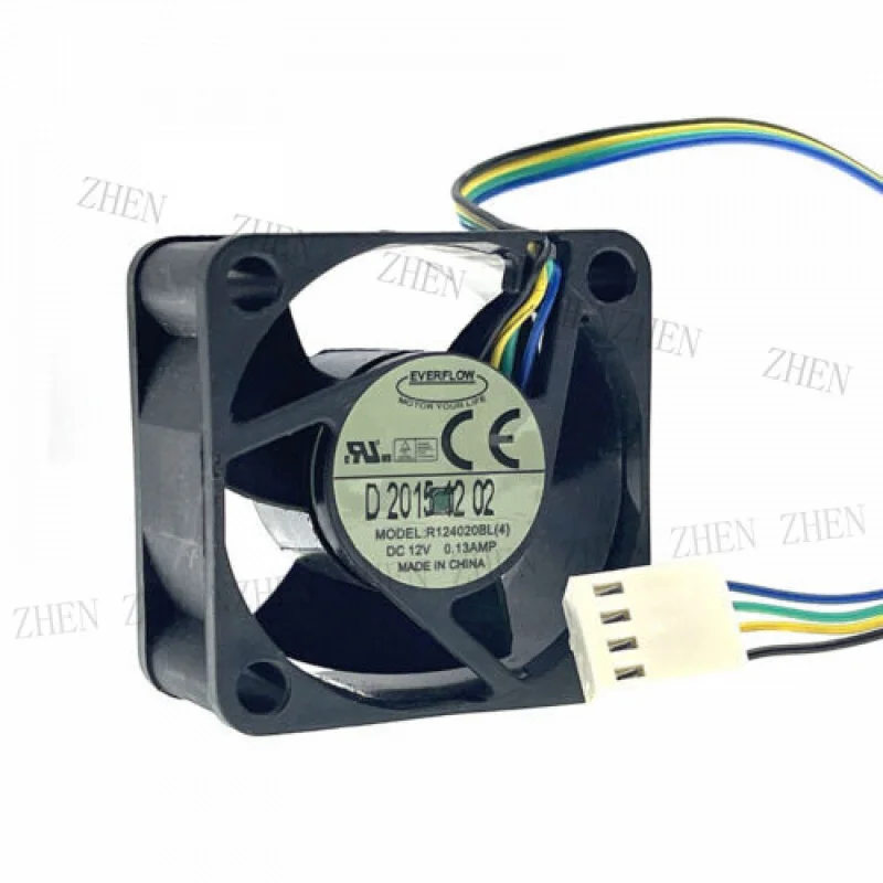 Y Y R124020BL(4) 40mm 12V PWM Cpu 1U 2U Cooling Fan 40X40X20mm 4cm Dual Ball Bearing