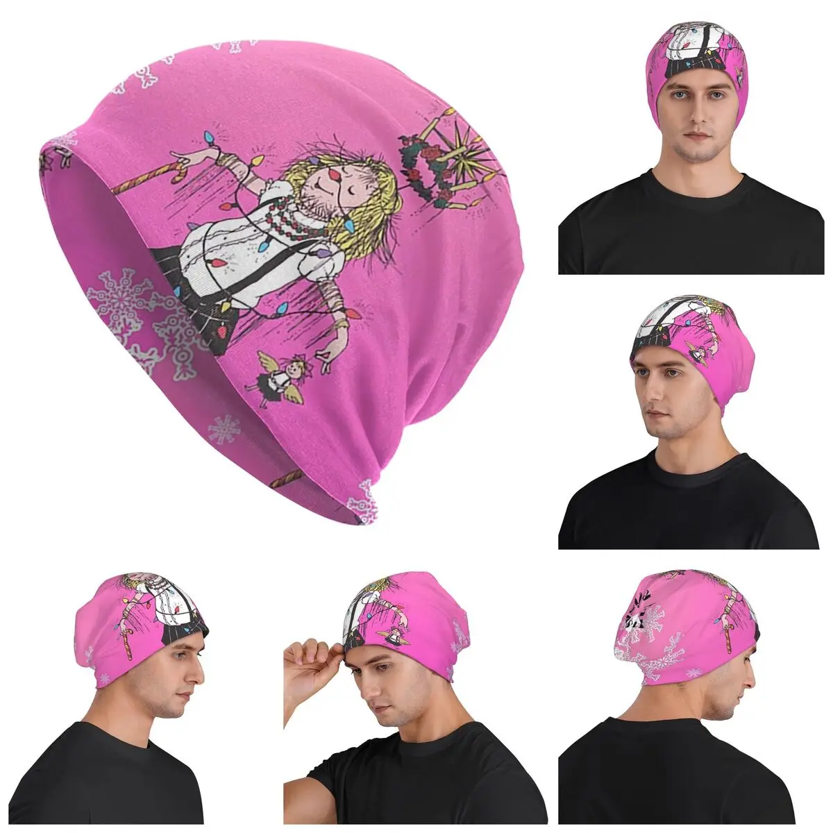 

Eloise At Christmas Warm Knitted Cap Hip Hop Bonnet Hat Autumn Winter Outdoor Beanies Hats for Men Women Adult