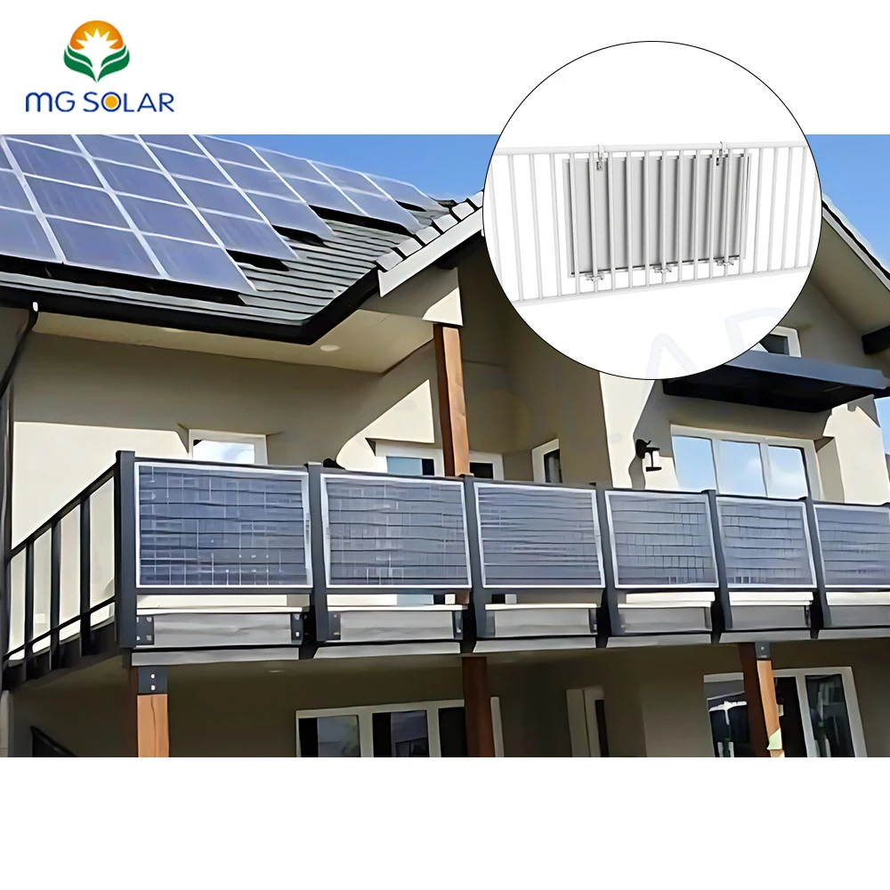 Plug And Play  SystemComplete Kit 0 Tilt Angle  Structure Mounting Balcony Structure System Balcony Photovoltaic Syste