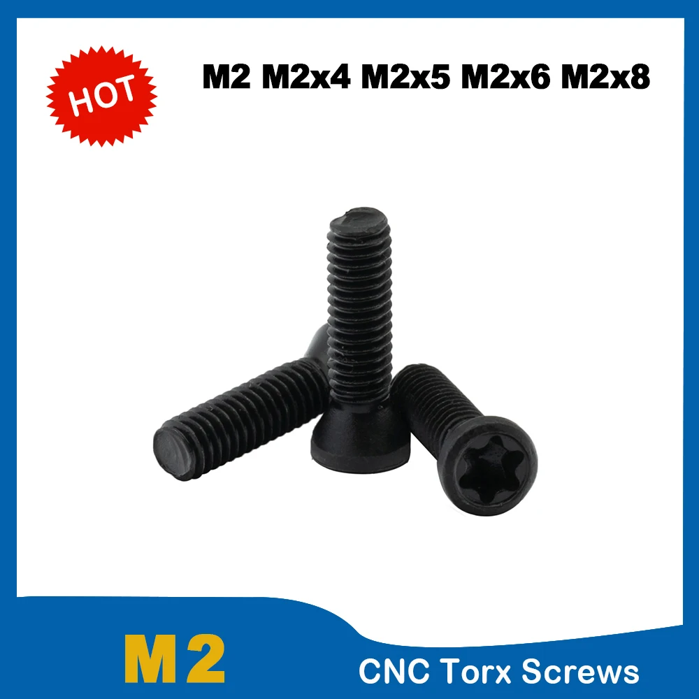 Plum Screw M2 M2x4 M2x5 M2x6 M2x8 Lathe Turning Screw CNC Tool Screw CNC Cutter Bar Cutter Machine System Machine Bolt
