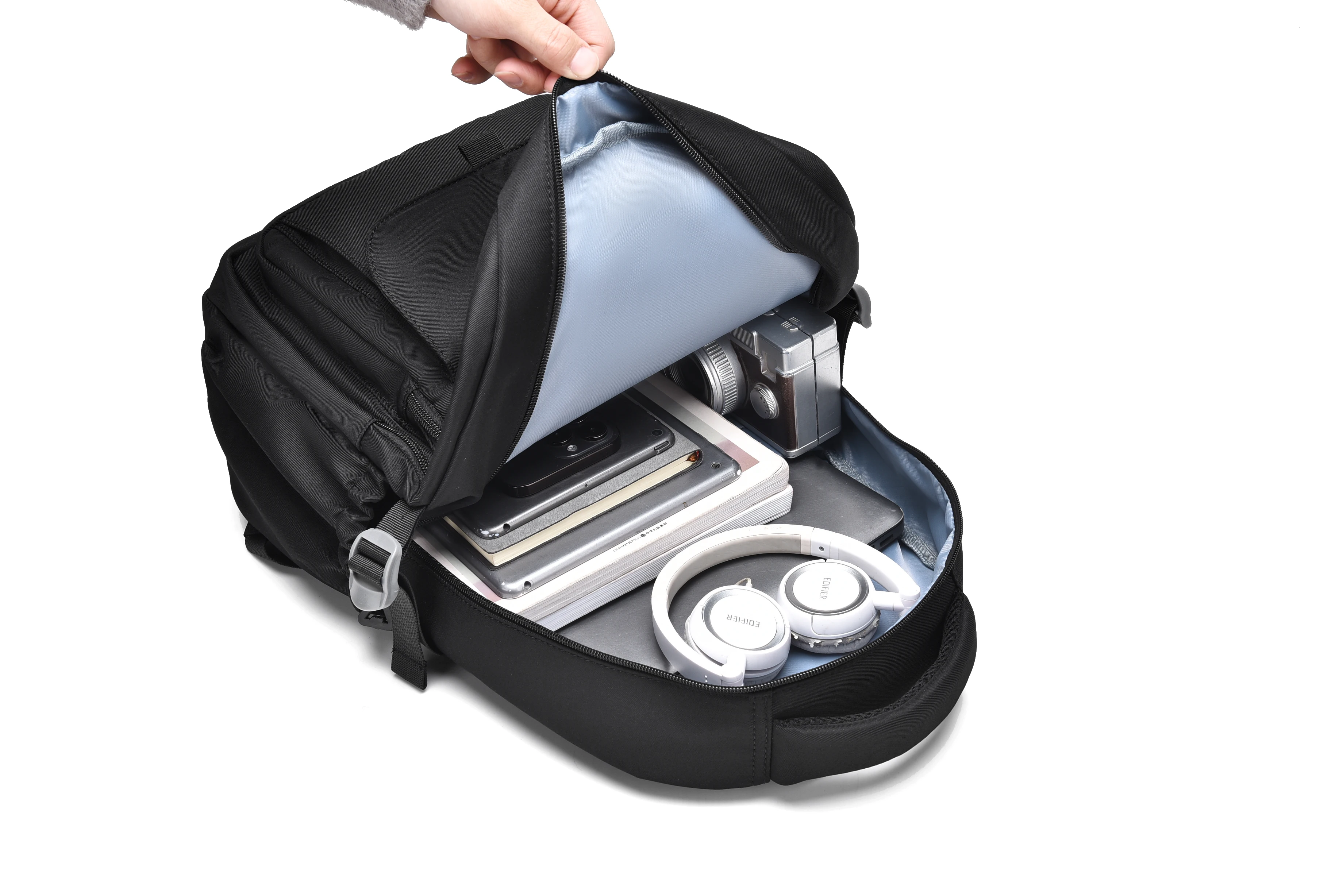 حقيبة ظهر ذات سعة كبيرة للرجال والنساء، حقيبة سفر ترفيهية مقاومة للاهتراء، حقيبة ظهر بسيطة وعصرية للطلاب