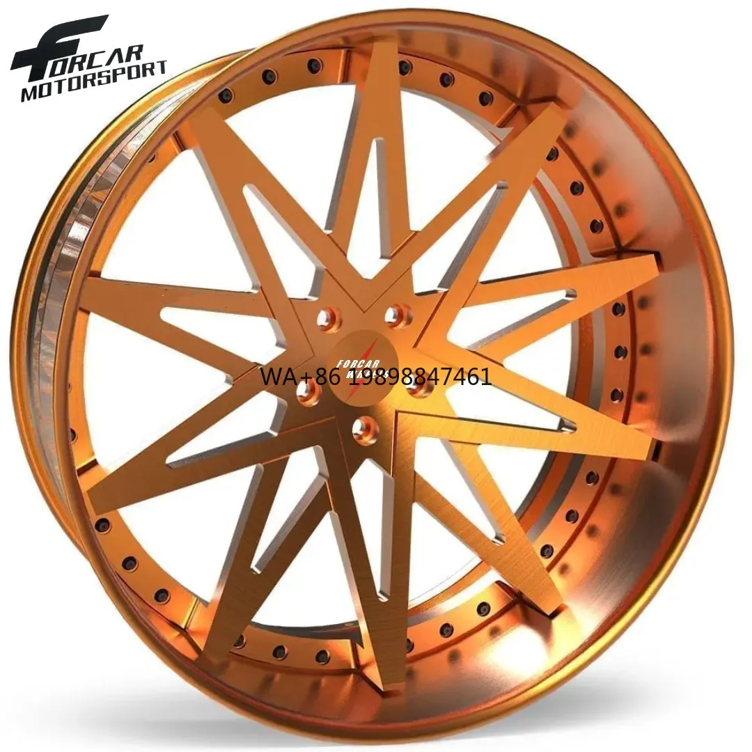 

2026 Newest Design Hot Selling Models Aluminum Auto Parts High Quality 2-Pcs Forged Wheel Rims