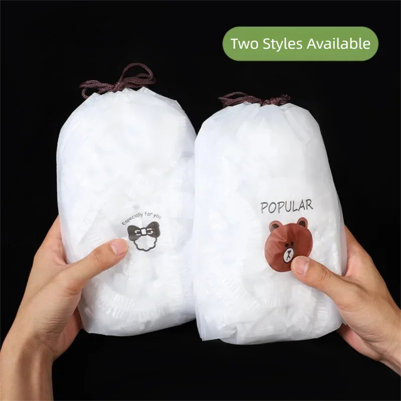 36-42CM  Reusable Disposable Food Cover  Elastic Plate Fruit Cover Lids Fresh-keeping Food Wrap Bags Covers Kitchen Accessories