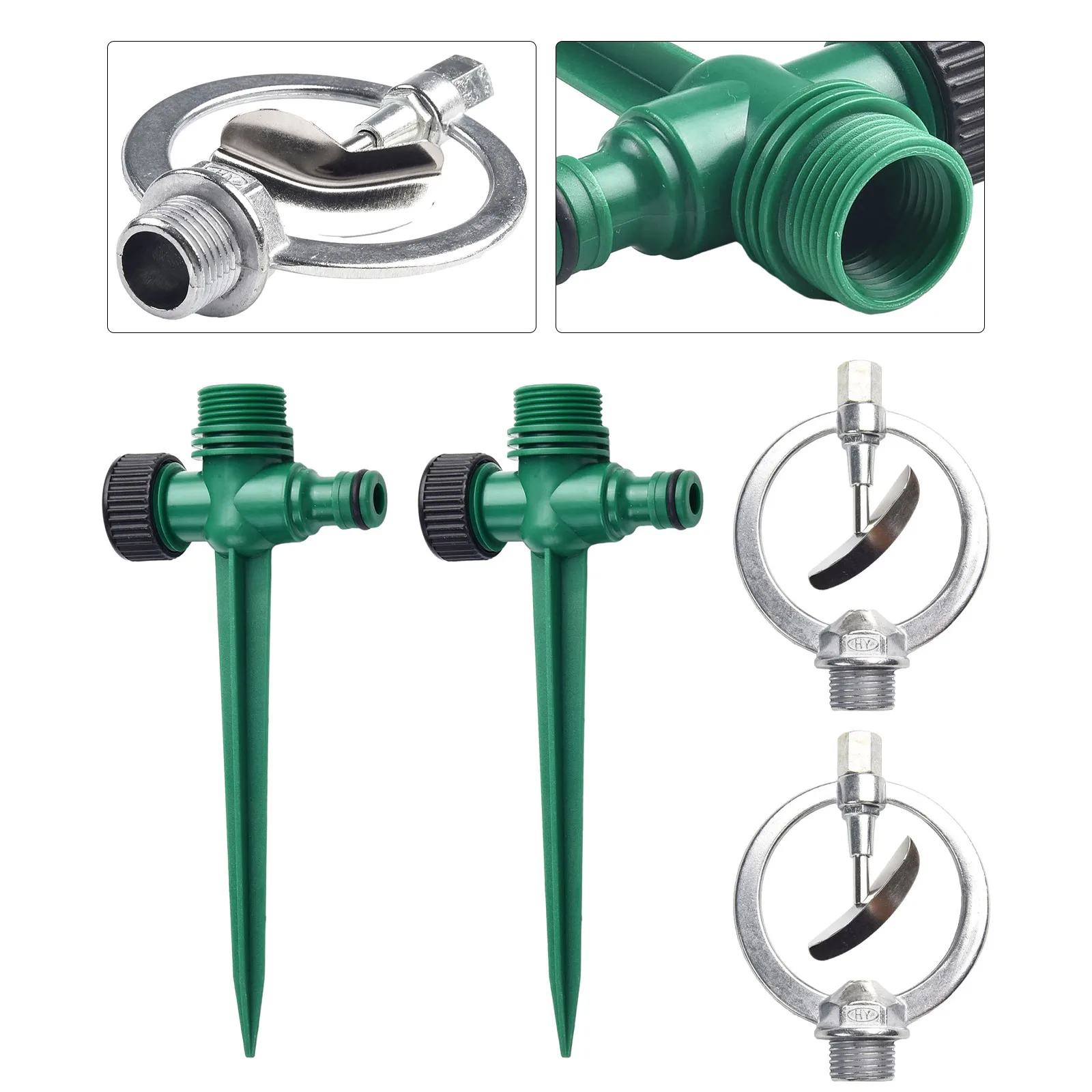 

Water Spray Lawn Sprinkler Agriculture Garden Water-saving 0.54-1.2m³/H 10~13ft 2~4kg 3-4m Alloy Auto Lightweight
