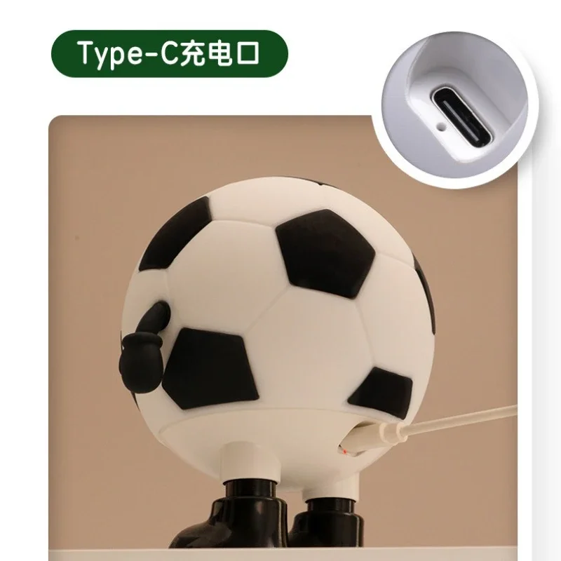 Creative Football Night Light Usb Charging Atmosphere Light Soccer Beside Lamps