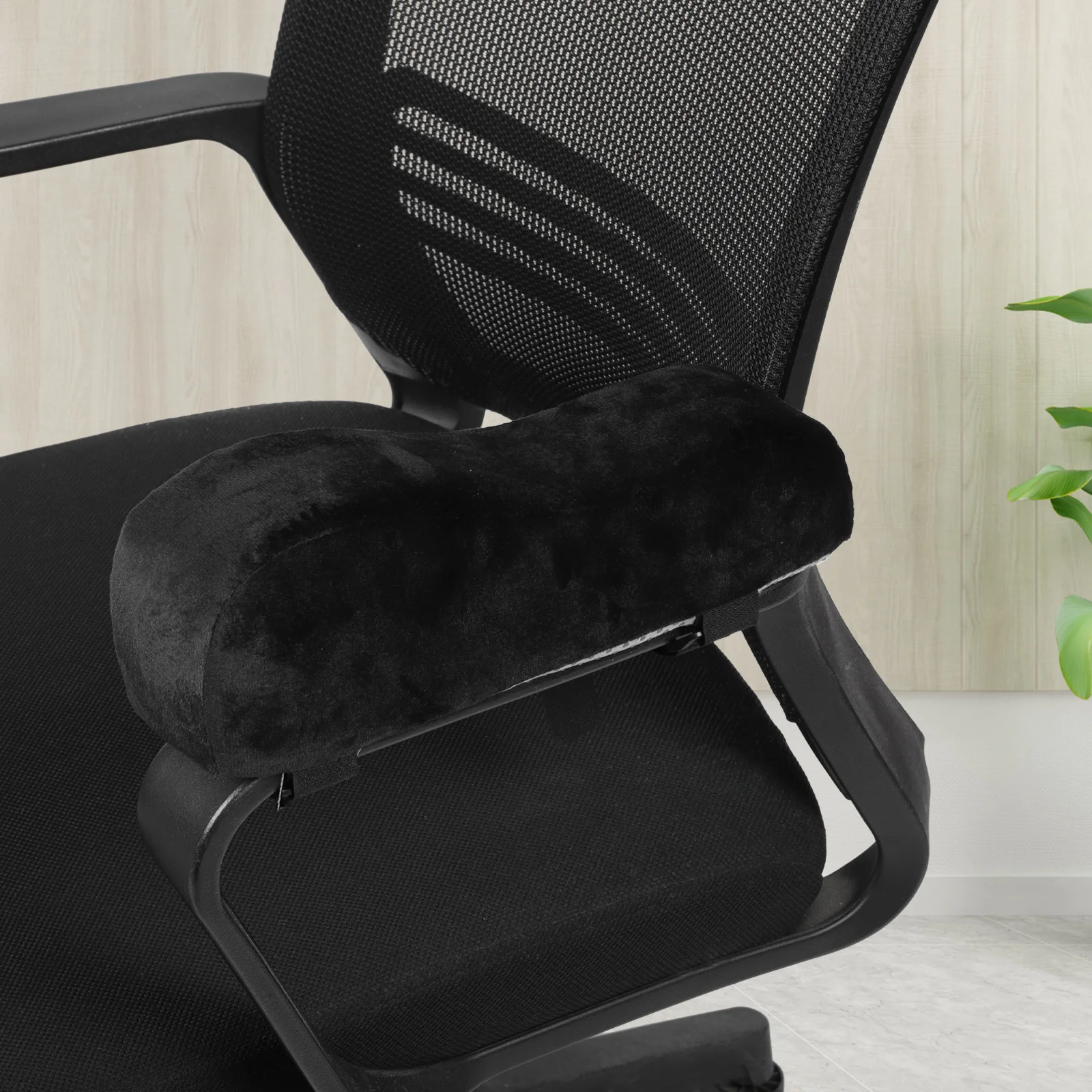 

1Pair Memory Foam Elbow Pads Chair Armrest Covers Soft Non-Slip Washable for Office Gaming Computer Dining Wheelchair