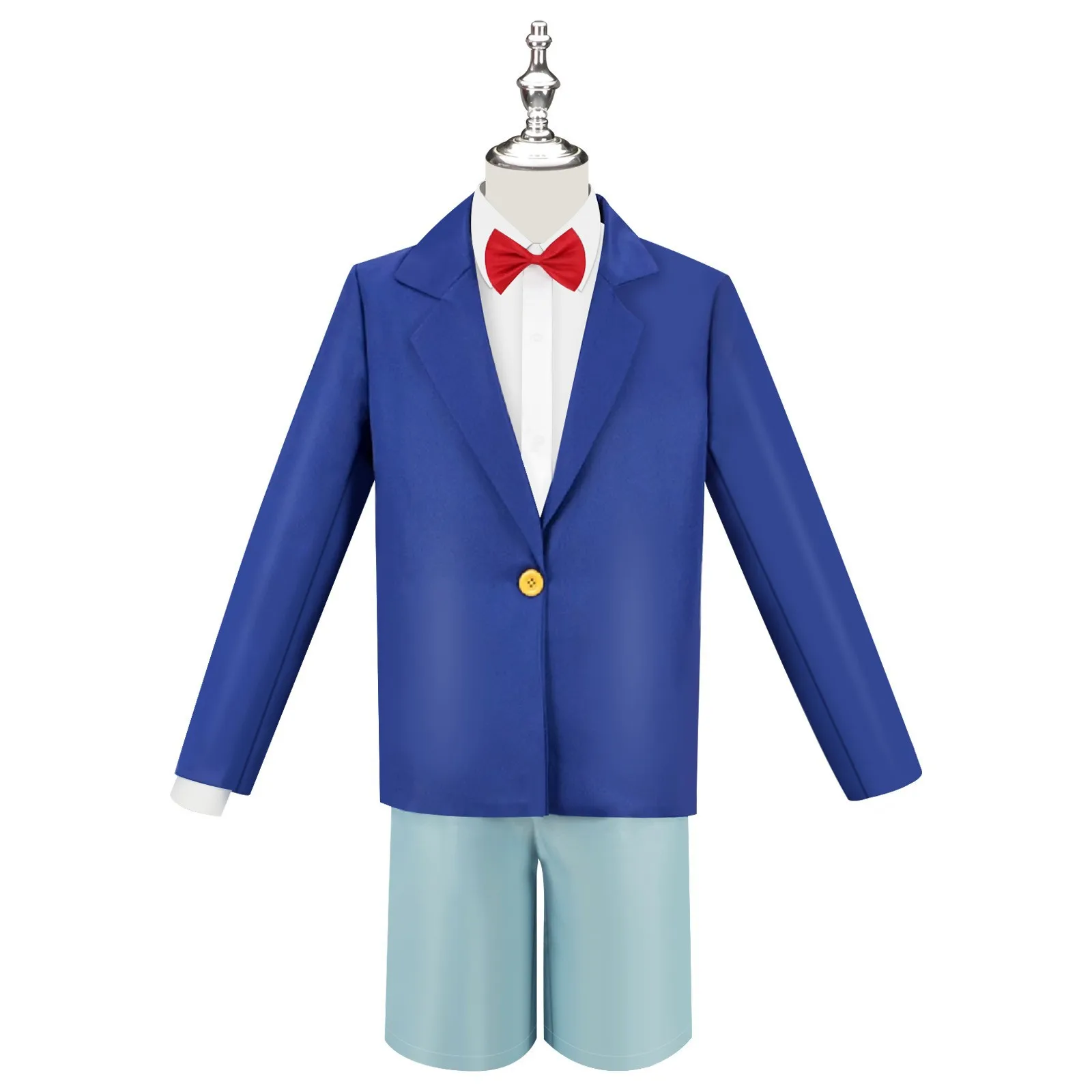 Anime Detective Conan Edogawa Cosplay Outfit For Men Kids Halloween Costume Konan Uniform Wig Set Performance Costumes In Stock view 3