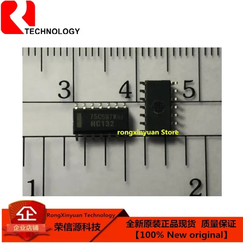 10 pcs/lot SN74HC132D SN74HC132DR HC132 SN74HC132 Quadruple Positive-NAND Gates With Schmitt-Trigger Inputs 100% New original