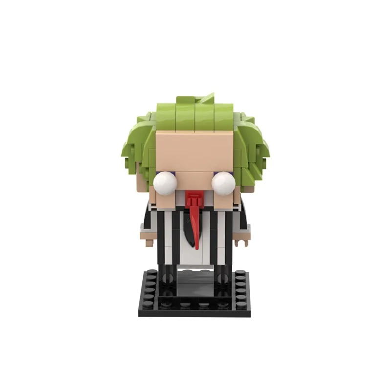 MOC Horror Movie Beetlejuice BrickheadZ Model Building Blocks Exorcist Minifigures Assembled Brick Toy Halloween Design Gift