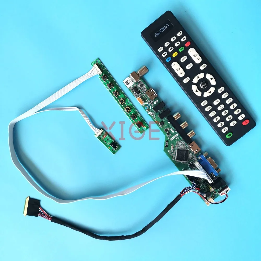 

Комплект «сделай сам» для LTN140AT07-301/D01/H01/T01 40-контактный LVDS 1366x768 экран ноутбука HDMI + VGA + AV + USB аналоговый телевизор 14 "плата контроллера драйвера
