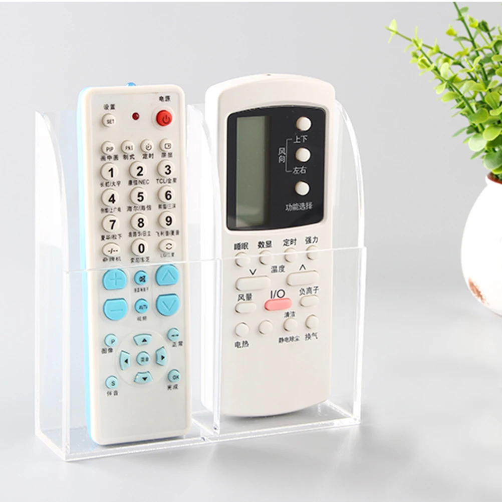 

Acrylic Remote Controller Holder Organizer Storage Case Air Conditioner Compact Size 13x3.8x14cm Durable Waterproof Easy