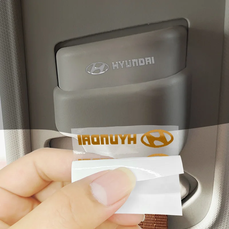 سيارة ثلاثية الأبعاد المعادن الإبداعية ملصقات مقاوم للماء الأوساخ واقية ملصقات لشركة هيونداي i20 i30 إلنترا كونا سوناتا توكسون N خط الملحقات #4