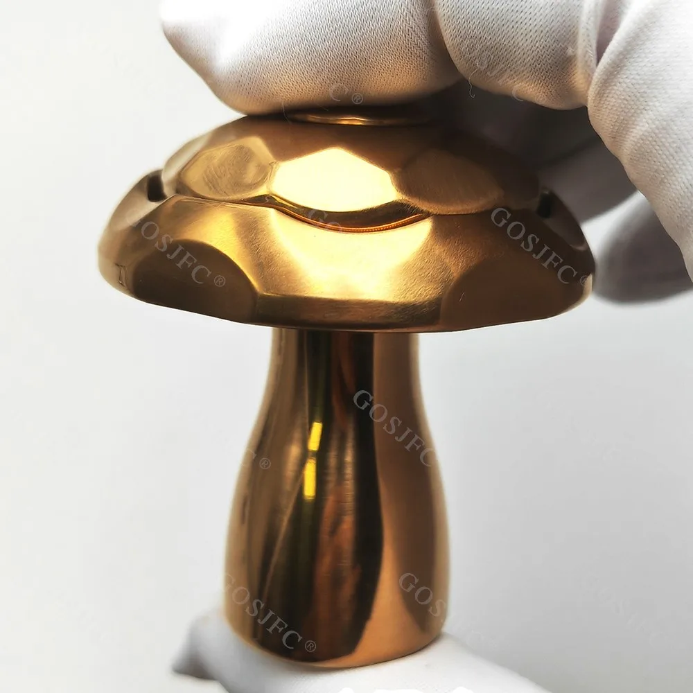 ゴールデンリンケージメカニカルキノコフィジェットスピナーデスクトップオーナメント EDC ストレスリリーフおもちゃ