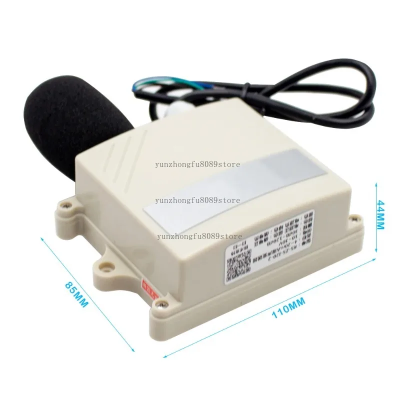 IP65 Noise Meter Sensor, Environmental Noise Transmitter Decibel Detector Sound Level Meter with 30-120dB Range