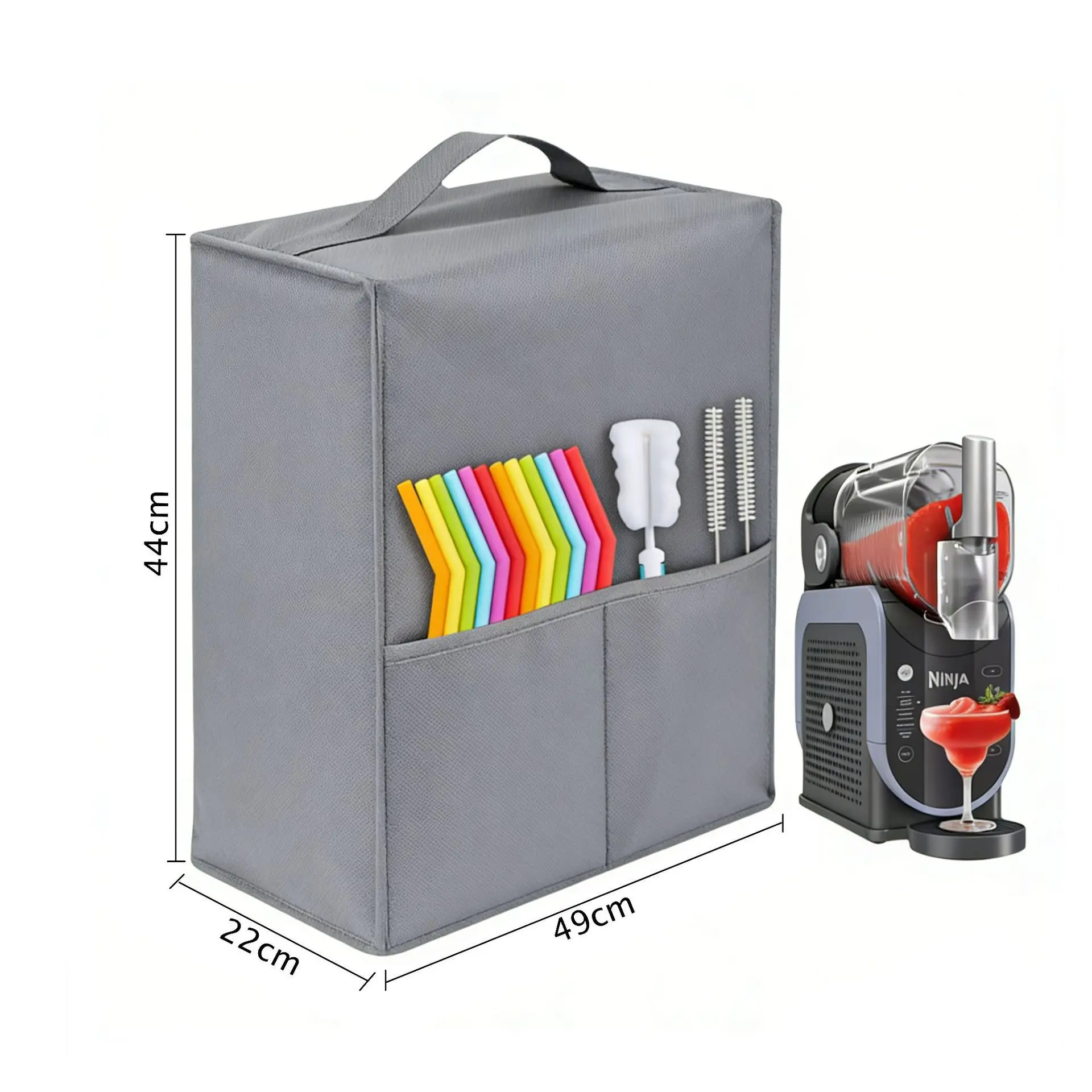 

Dust cover for kitchen ice cream beverage machine with pocket 44*49*22cm