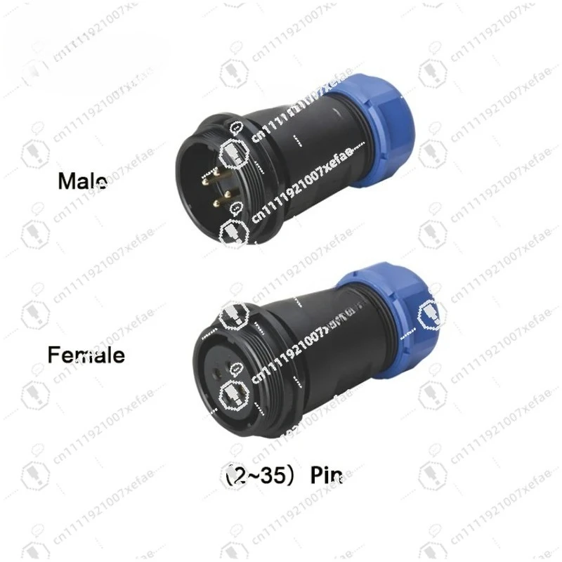 SP29 Series Plug Waterproof Male 2/3/4 Cable Threaded Fast 10 Amp Connector
