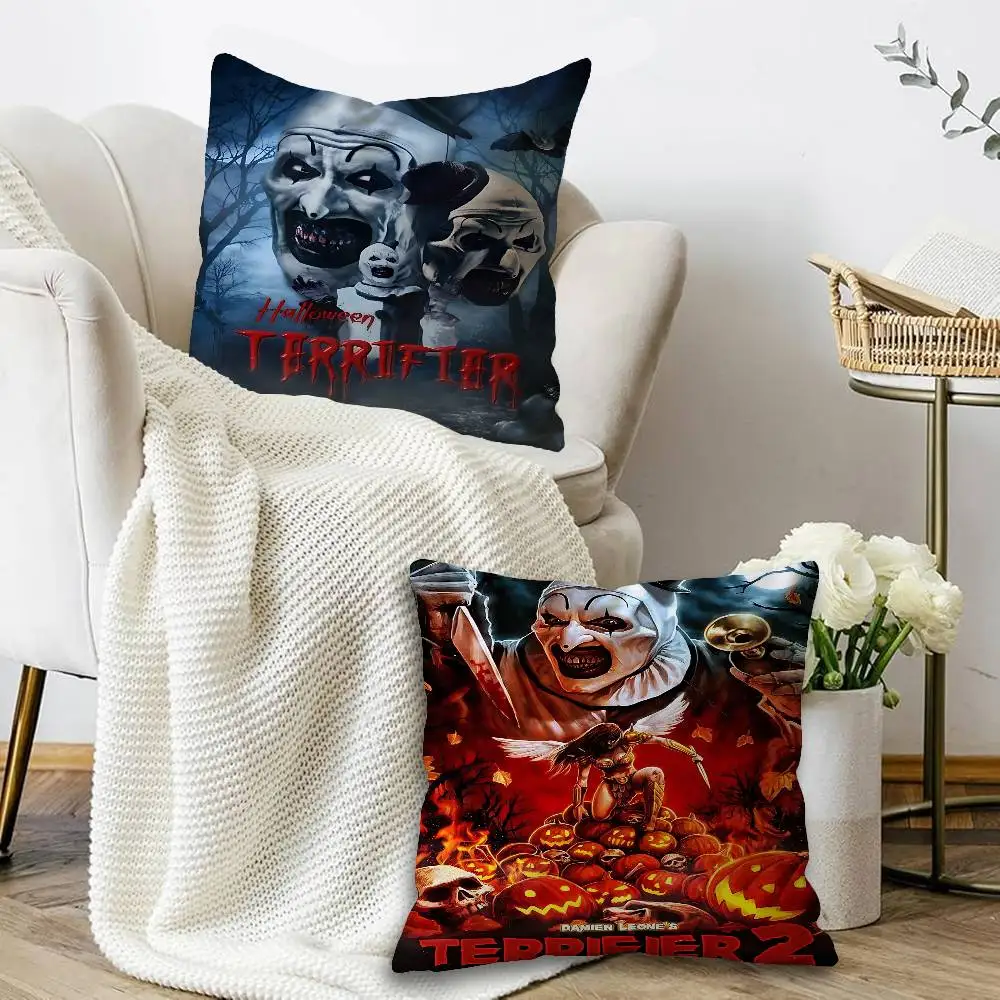 Terrifier 321 Collection Classic Horror Movie Film  Cushion Cover Decorative Pillow Sofa Home Decor case pillow cases