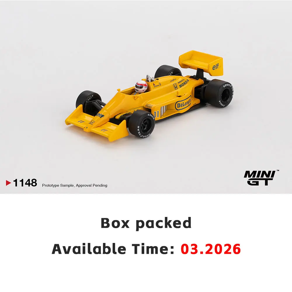 MINIGT 1/64 Lotus 99T #11 Satoru Nakajima 1987 Monaco GP Diecast F1 Model, Blister Hanging Display Package view 6