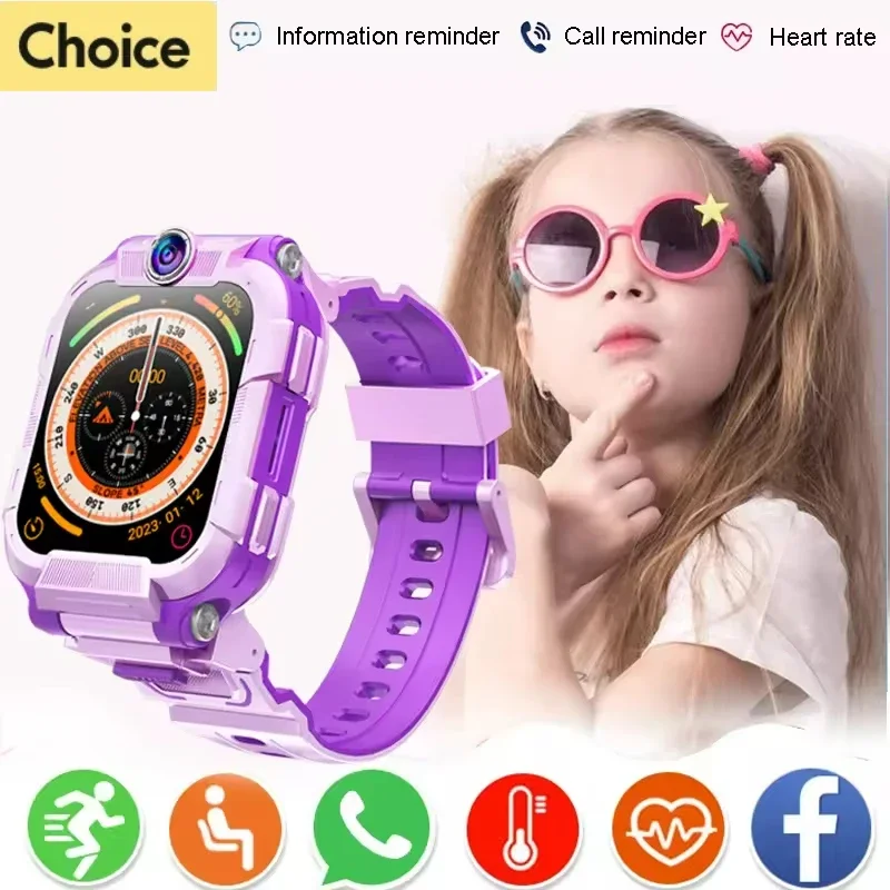 

C86 4G Watch Men Smartwatch Polish Menu Kids GPS WIFI Video SOS IP67 Waterproof Child Call Tracker Camera Altimeter Monitor Aura