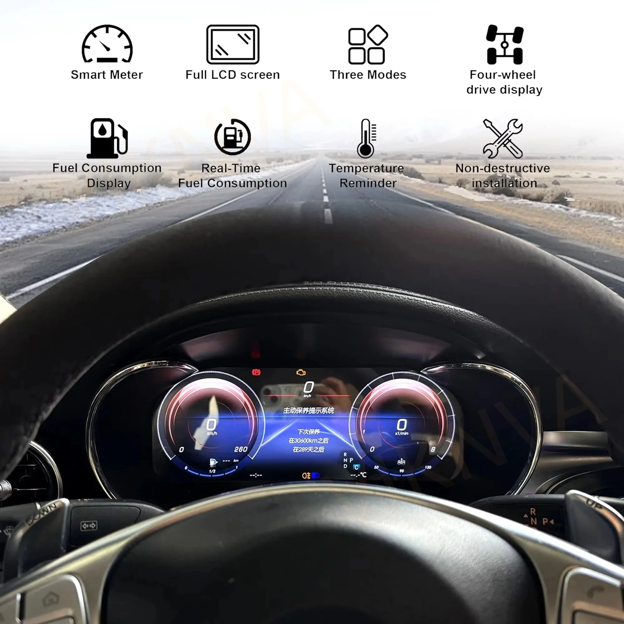 For Mercedes Benz ML GL R/G GLS/GLE Car Virtual Cockpit Dashboard Digital Cluster Instrument Auto Stereo Speed Meter Screen
