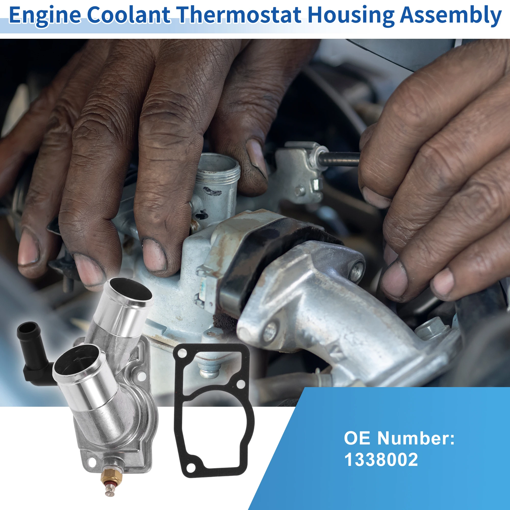 

X Autohaux Engine Coolant Thermostat Housing Assembly No.1338002 for VAUXHALL FRONTERA Mk