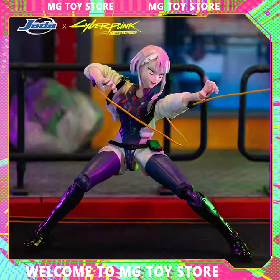 Neue Original Jada Cyberpunk: Edgerunners Anime-Figur David Martinez Lucyna Kushinada Actionfigur Modellpuppe Sammlerstück Geschenk