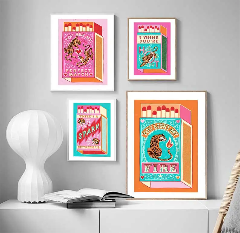 wall art canvas painting vintage nordic posters and prints modern wall photos for living room decoration home