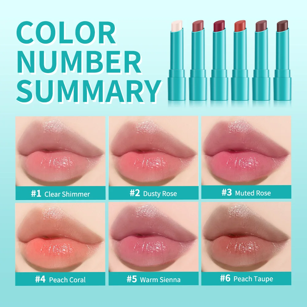 Espejo sólido tinte de labios lindo hidratante gelatina lápiz labial rojo claro hidratante labios tinte naturaleza desnuda Corea cosméticos de maquillaje de labios