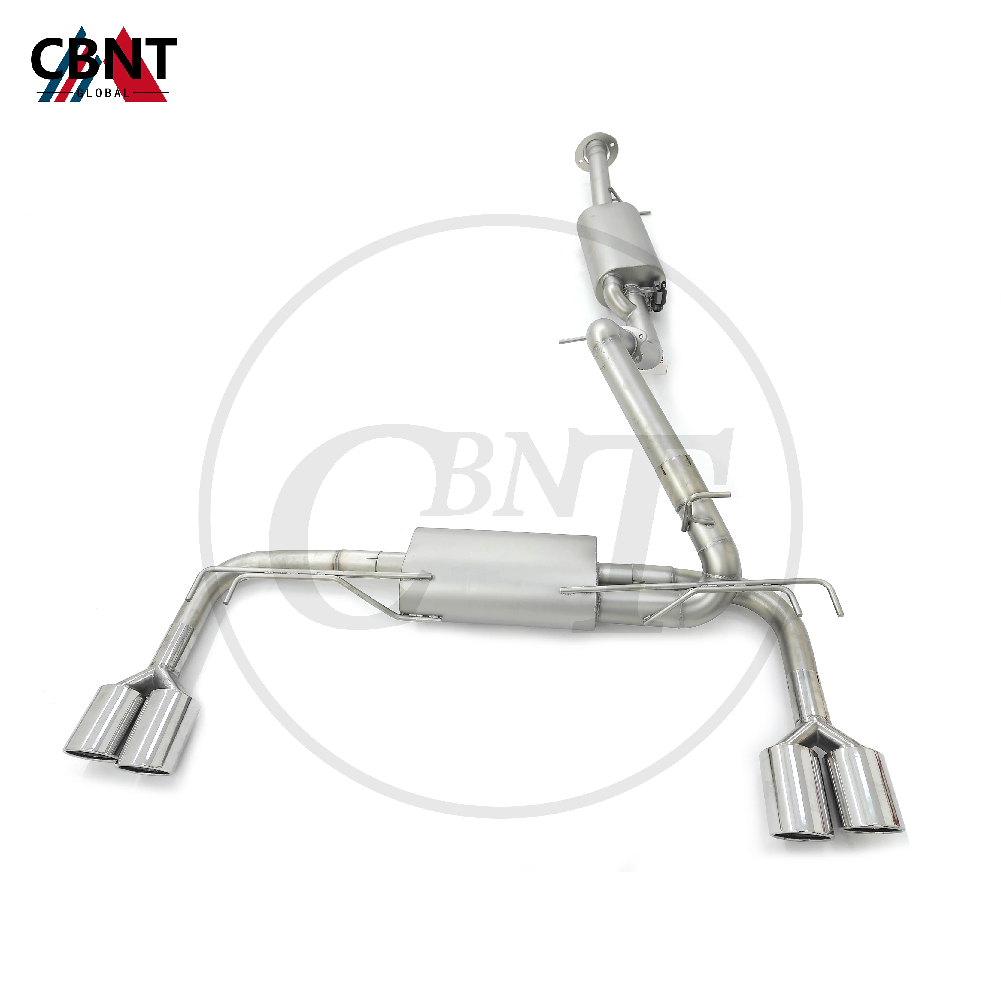 

CBNT for Hummer H2 6.0L Valved Exhaust Catbak Pipe High Quality SS304 Stainless Steel Exhaust-pipe with Valve Muffler