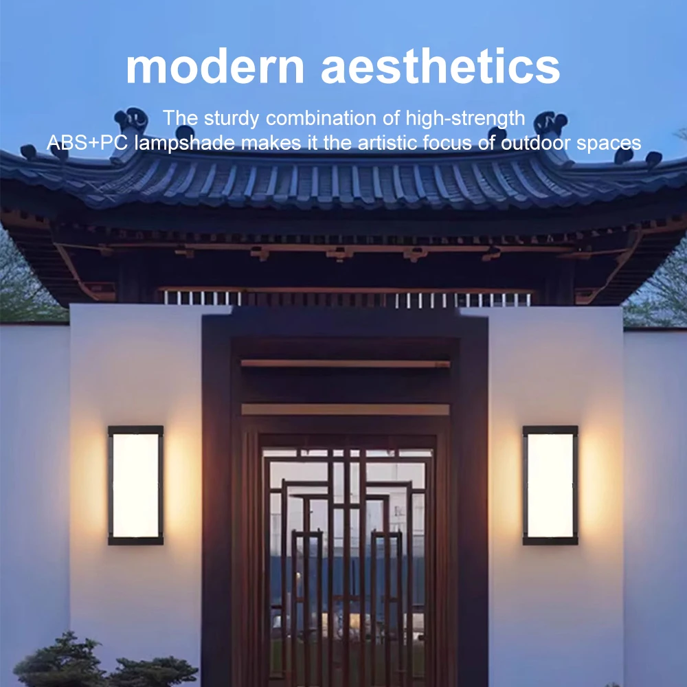 

Outdoor Wall Light LED Porch Light Waterproof Exterior Wall Lamp Garden Fence Light Backyard Landscape Lamp AC110-220V
