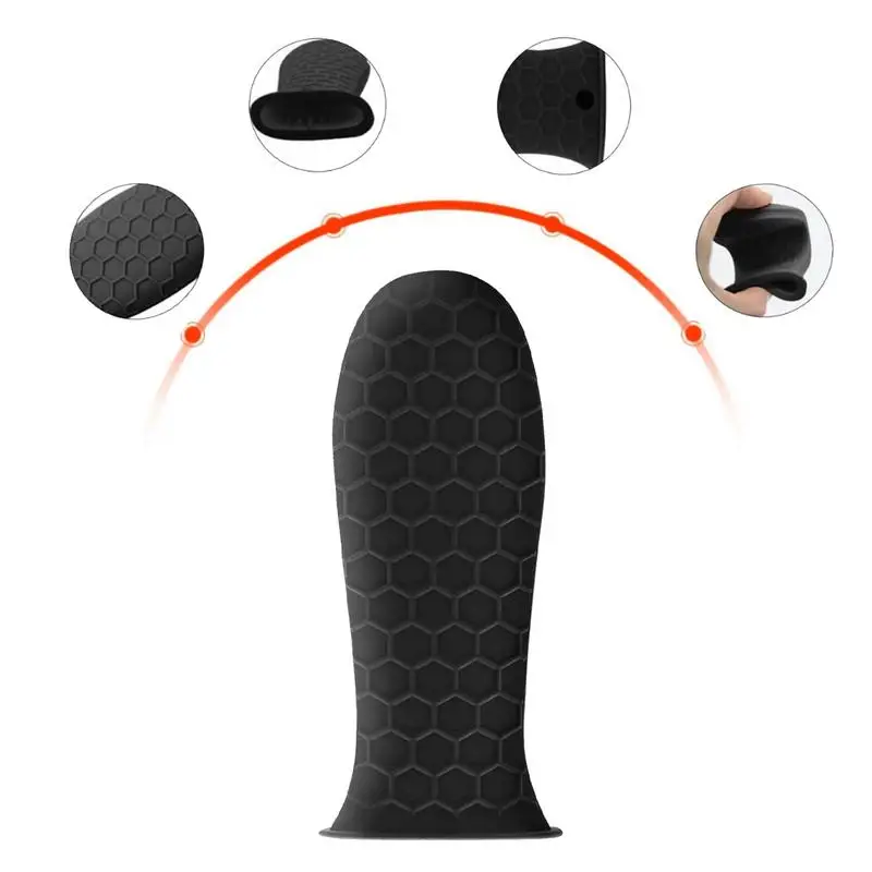 Silicone Handle Cover Honeycomb Hot Handle Holder Potholder For Cast Iron Skillets Pans Grip Sleeve Cover Pots Pans Handle Part