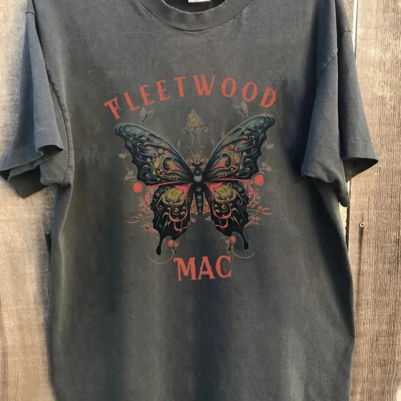 Fleetwood Mac Band T-shirt, Stevie Nicks Retro Summer New Retro Casual Fashion Unisex T-shirt