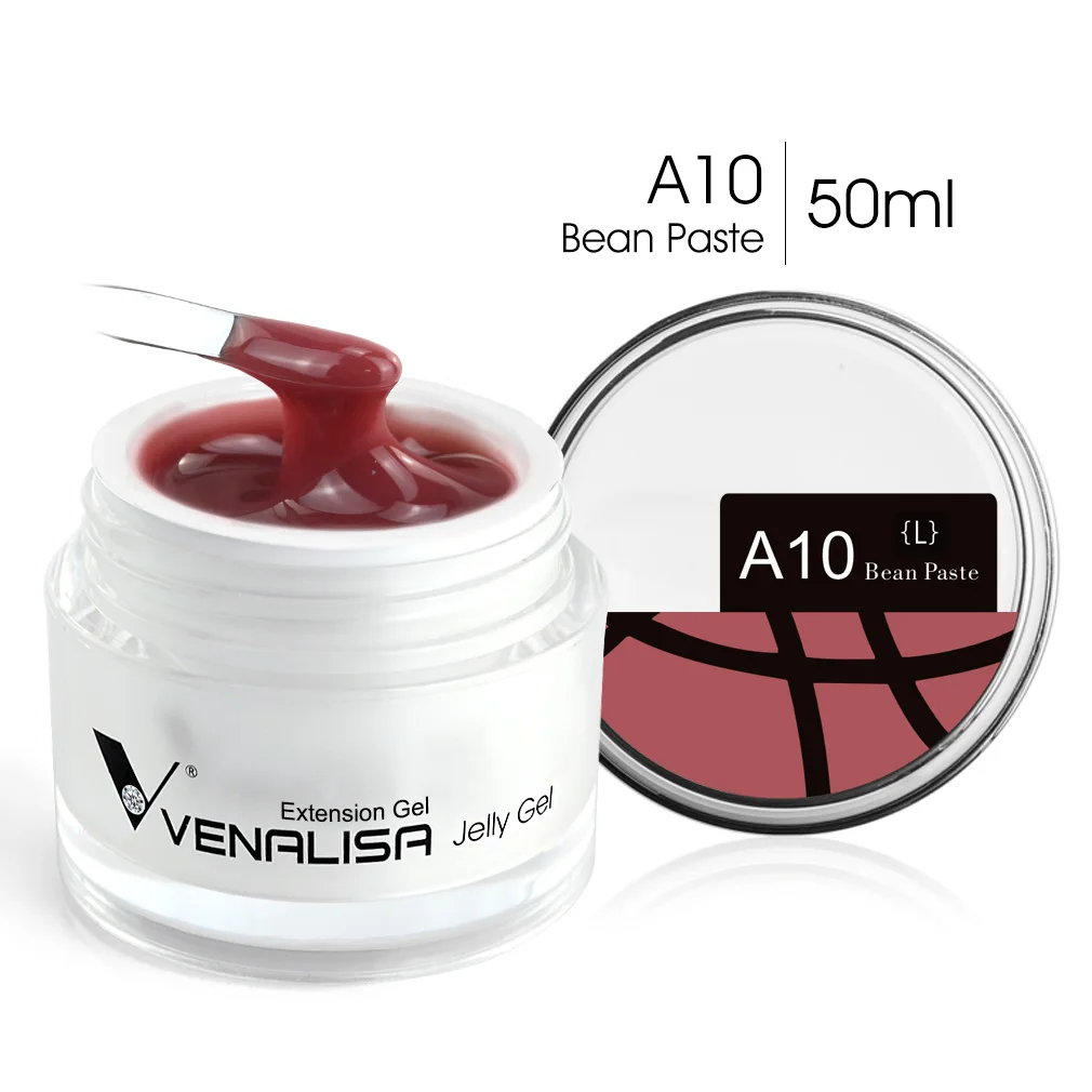 Venalisa 50 ml TPO GRATIS Rose Roze Jelly Gel Extension Nail Salon Professiona Gebruikt Zelfnivellerende Transparante Gel Nagel gel Polish
