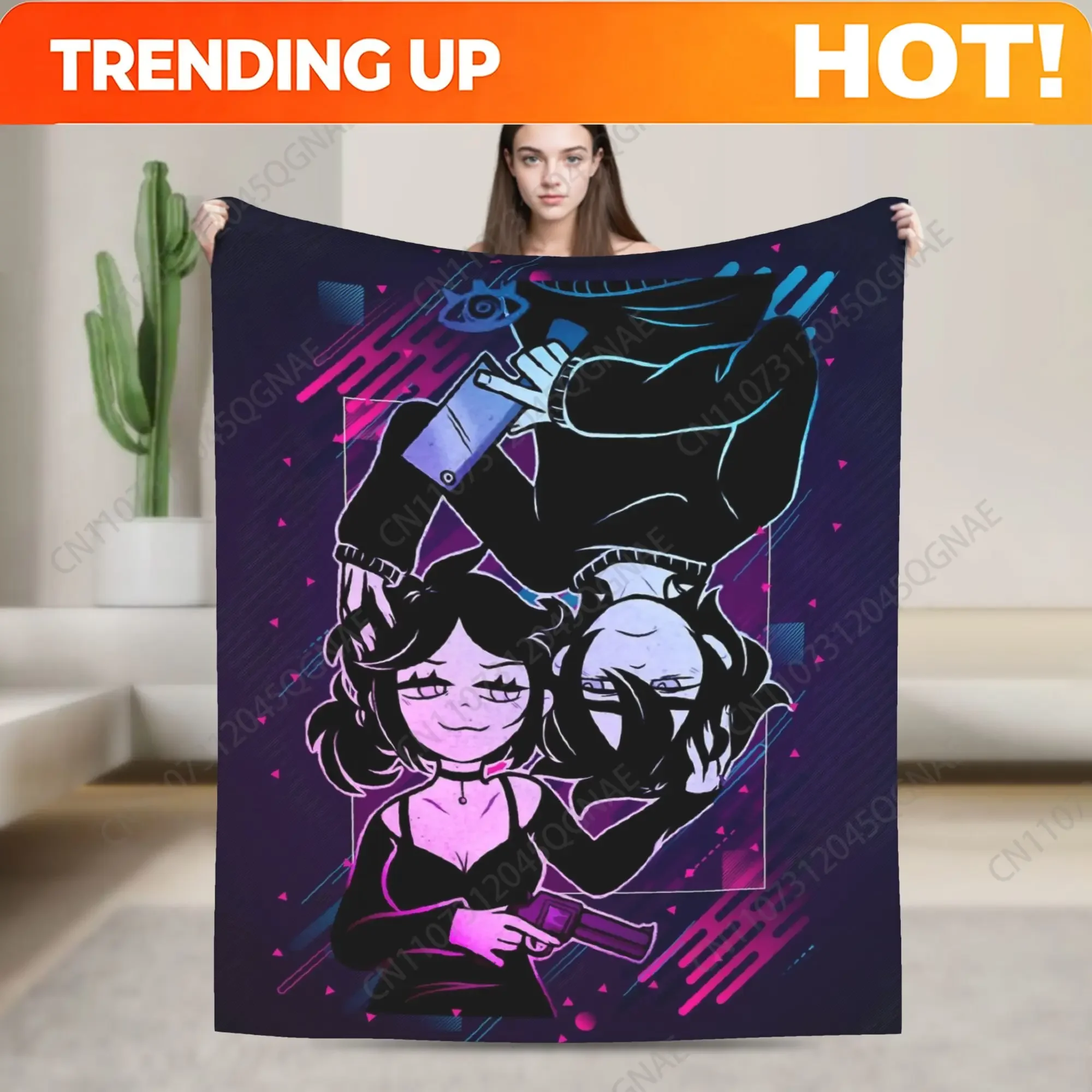 Custom Ashley And Andrew Velvet Throw Blankets The Coffin Of Andy And Leyley Modern Blanket For Bed Couch Super Warm Bedroom Qui