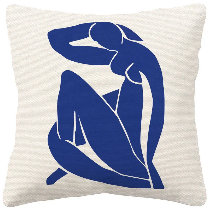 Henri Matisse Art Painting Cushion Cover Girl Flamingo Palm Leaf Throw Pillow Case Home Decor Living Room Decoration