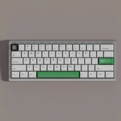 Cherry Profile Less But Better Keycap PBT Dye Sublimation Keycaps White Green 147keys For MX Switch Mechanical Keyboard ISO Ente