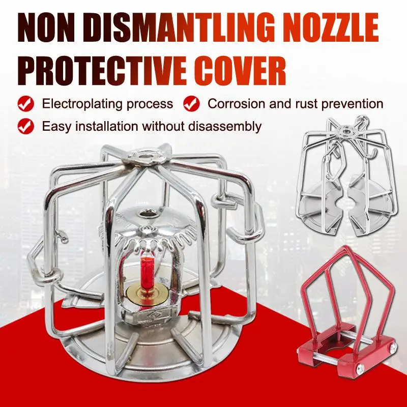 Fire Sprinkler Guard Cage, Automatic Protective Bracket for Fire Extinguishing System, Home & Restaurant Safety Equipment