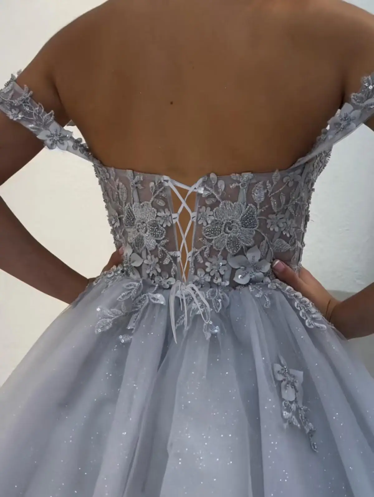 Kanten tule homecoming-jurken Korte off-shoulder cocktailjurken DAMA-jurken met kralen Kanten feestjurk