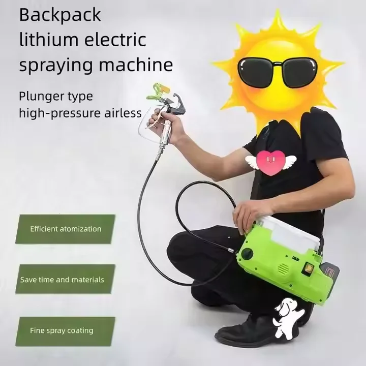 Battery-powered Paint Sprayer Machine Spray Gun Professional Cordless Backpack Paint Sprayer Best Price Wall Painting Machine