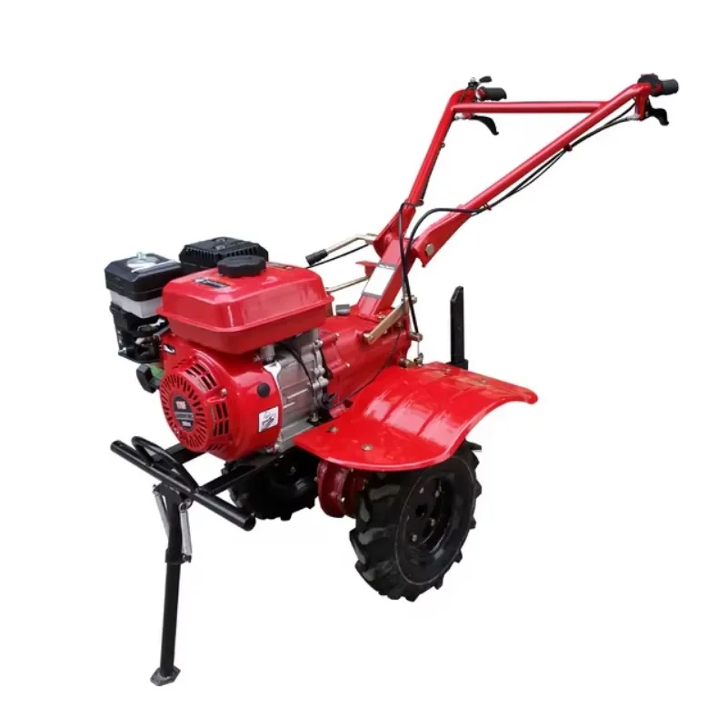 clutch stepless hand push tiller depth 10-20 three stage filter engine long service life used in orchard tobacco field