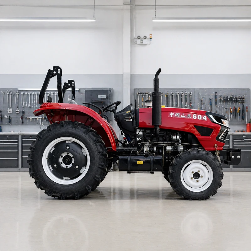 Hot Selling 30HP 40HP 4x4 Compact Dimensions Mini Farm Tractor Agricultural Tools with Quick Hitch and Front End Loaders