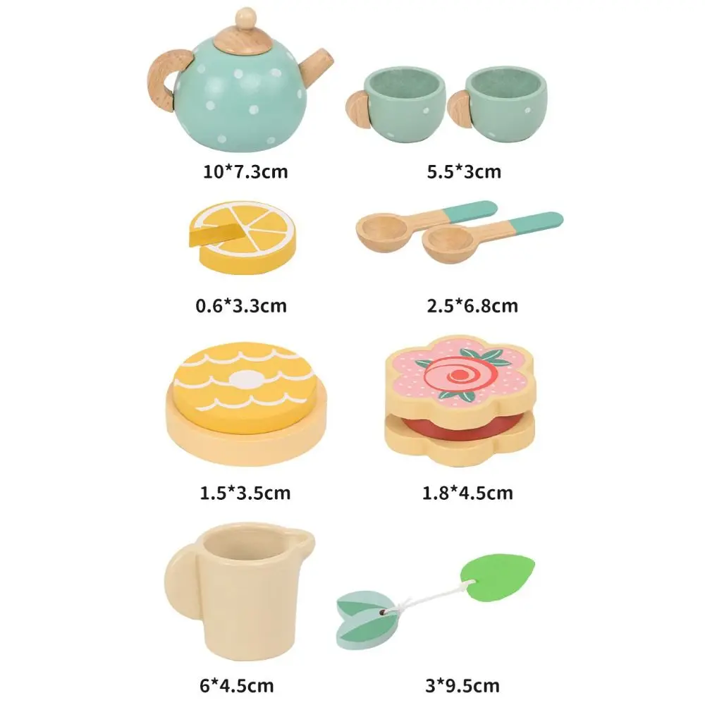 New Mini Size Simulated Teapot and Tea Set Simulation Design Pretend Play Mini Breakfast Store Play House Toys Educational Toy