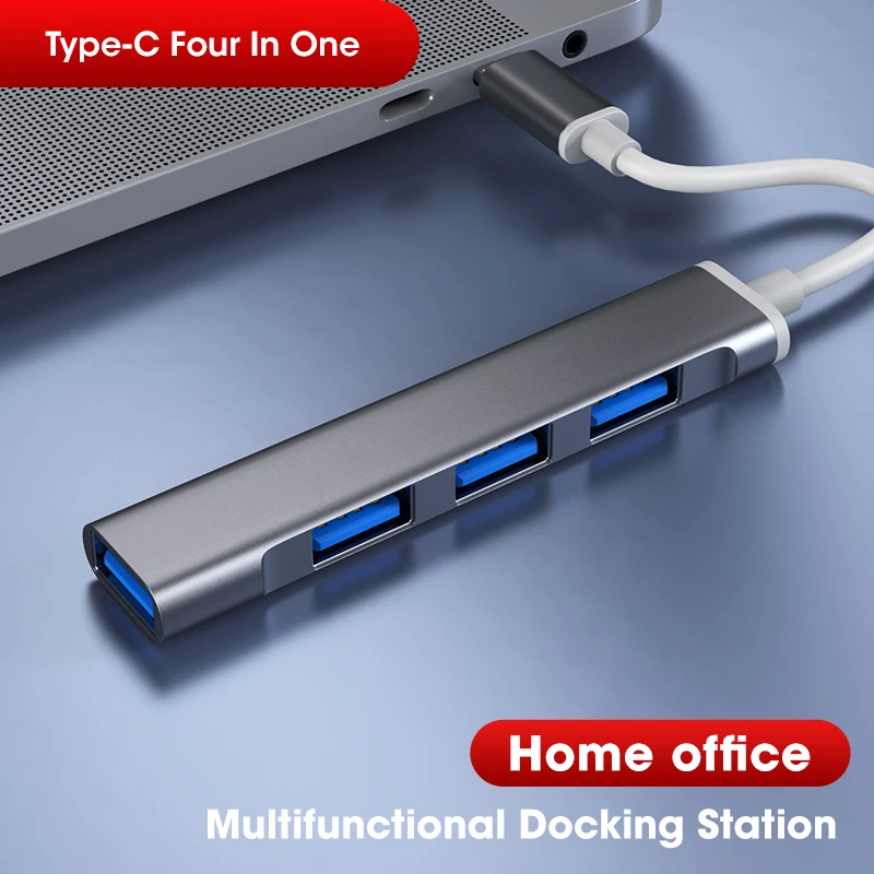 

USB C HUB USB HUB USB3.0 4 Port/3Port Multi Splitter Adapter OTG For Lenovo HUAWEI Xiaomi Macbook Air M1 Laptop PC Accessories