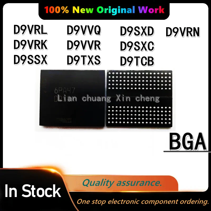 100% Original D9VRL D9VRK D9SSX D9VVQ D9VVR D9TXS D9SXD D9SXC D9TCB D9VRN BGA NEW CHIP
