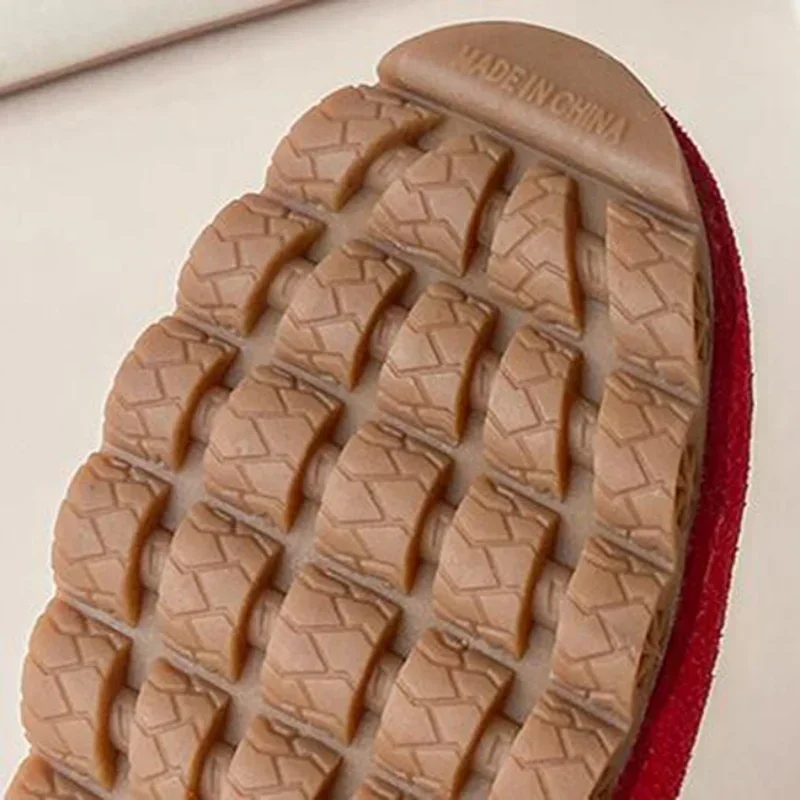 2024 Winter Women Shoes Comfortable Flats Loafers Short Flock Sewing Casual Ladies Non-Slip Bottom Warm Women Oxford Loafers
