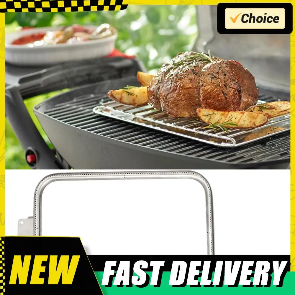 

Stainless Steel Burner Tube with Screws P-Type Grill Burner Tube Straight Burner Tube for Weber Q300/Q320 Q3000/Q3200 Gas Grill