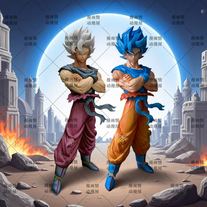 

Animation peripheral YJ Factory bosom hugging super blue weekly color first super Wukong GK hand-operated anime fashion play